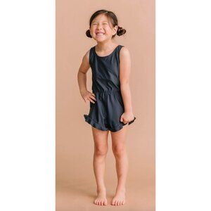 Honey Mark Girls Romper Gray Blue Sz 3t/4t